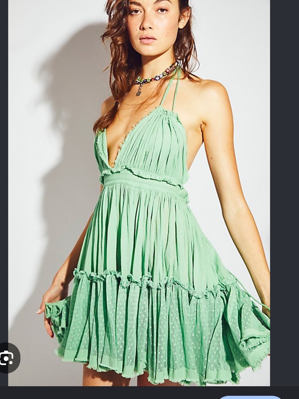 Lt Green 100 degree Free People Dress